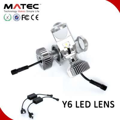 H4 LED Lens with mini projector High and low beam 6000k 3000k 4300k led headlight bulbs  h4