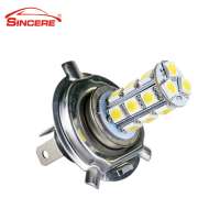 New type No Error H4 18 SMD 5050 White Driving Signal DRL Fog LED Car Light Bulbs